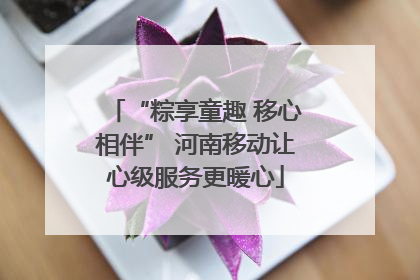“粽享童趣 移心相伴” 河南移动让心级服务更暖心