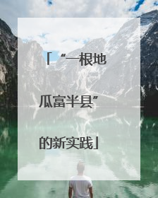 “一根地瓜富半县”的新实践