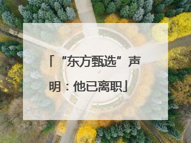 “东方甄选”声明：他已离职