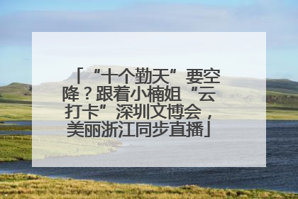 “十个勤天”要空降？跟着小楠姐“云打卡”深圳文博会，美丽浙江同步直播