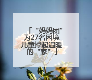 “妈妈团”为27名困境儿童撑起温暖的“家”