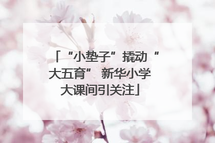 “小垫子”撬动“大五育” 新华小学大课间引关注