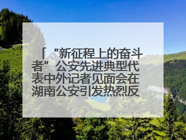 “新征程上的奋斗者”公安先进典型代表中外记者见面会在湖南公安引发热烈反响(二)