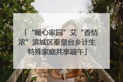 “暖心家园”艾“香情浓”滨城区秦皇台乡计生特殊家庭共享端午
