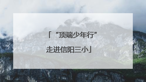 “顶端少年行”走进信阳三小