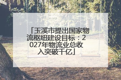玉溪市提出国家物流枢纽建设目标：2027年物流业总收入突破千亿