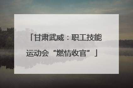 甘肃武威：职工技能运动会“燃情收官”