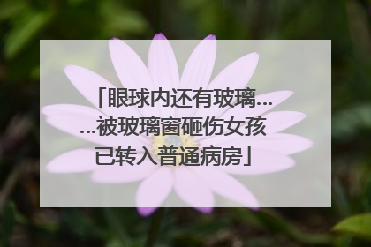 眼球内还有玻璃……被玻璃窗砸伤女孩已转入普通病房