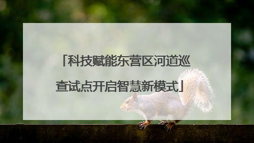 科技赋能东营区河道巡查试点开启智慧新模式