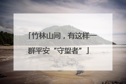 竹林山间，有这样一群平安“守望者”
