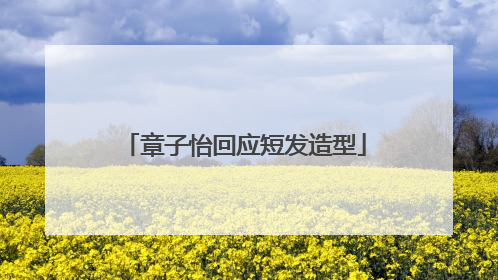 章子怡回应短发造型