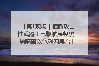 第1现场｜拒撤攻击性武器！巴黎航展竖黑墙隔离以色列四展台