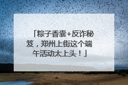 粽子香囊+反诈秘笈，郑州上街这个端午活动太上头！