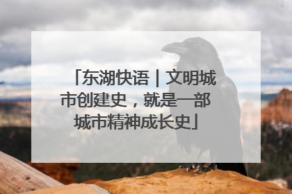东湖快语｜文明城市创建史，就是一部城市精神成长史