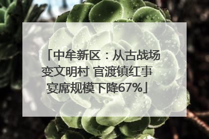 中牟新区：从古战场变文明村 官渡镇红事宴席规模下降67%