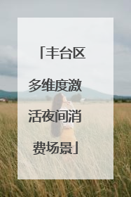 丰台区多维度激活夜间消费场景