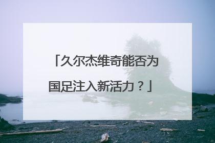 久尔杰维奇能否为国足注入新活力？