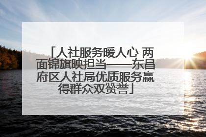 人社服务暖人心 两面锦旗映担当——东昌府区人社局优质服务赢得群众双赞誉