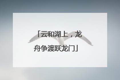 云和湖上，龙舟争渡跃龙门
