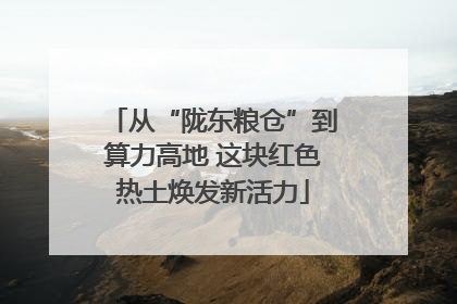 从“陇东粮仓”到算力高地 这块红色热土焕发新活力