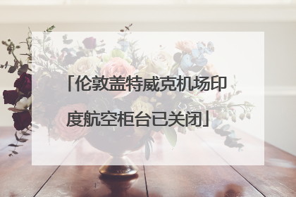 伦敦盖特威克机场印度航空柜台已关闭