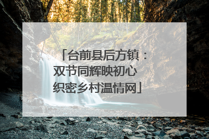 台前县后方镇：双节同辉映初心 织密乡村温情网