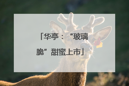 华亭：“玻璃脆”甜蜜上市