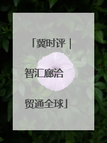 冀时评｜智汇廊洽 贸通全球