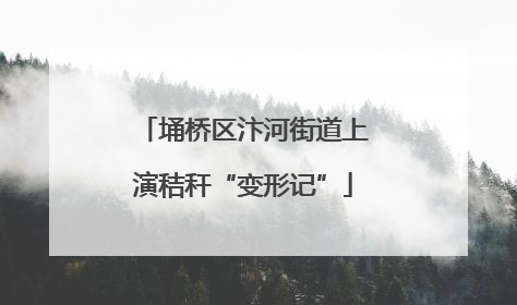 埇桥区汴河街道上演秸秆“变形记”
