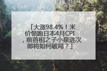大涨98.4%！米价领跑日本4月CPI，前首相之子小泉进次郎将如何破局？