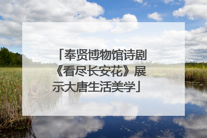 奉贤博物馆诗剧《看尽长安花》展示大唐生活美学