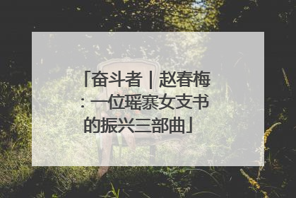 奋斗者｜赵春梅：一位瑶寨女支书的振兴三部曲
