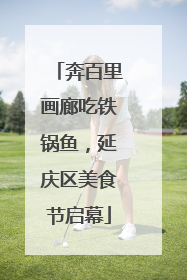 奔百里画廊吃铁锅鱼，延庆区美食节启幕
