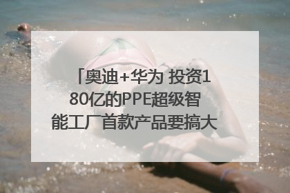奥迪+华为 投资180亿的PPE超级智能工厂首款产品要搞大事情？｜粤港澳车展