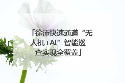 徐沛快速通道“无人机+AI”智能巡查实现全覆盖