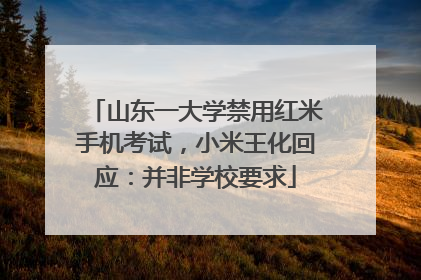 山东一大学禁用红米手机考试，小米王化回应：并非学校要求