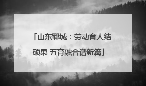 山东郓城：劳动育人结硕果 五育融合谱新篇