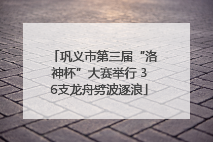 巩义市第三届“洛神杯”大赛举行 36支龙舟劈波逐浪
