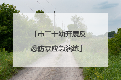 市二十幼开展反恐防暴应急演练