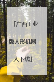 广西工业版人形机器人下线