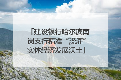 建设银行哈尔滨南岗支行精准“浇灌”实体经济发展沃土