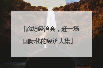 廊坊经洽会，赶一场国际化的经济大集