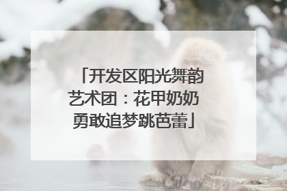 开发区阳光舞韵艺术团：花甲奶奶勇敢追梦跳芭蕾