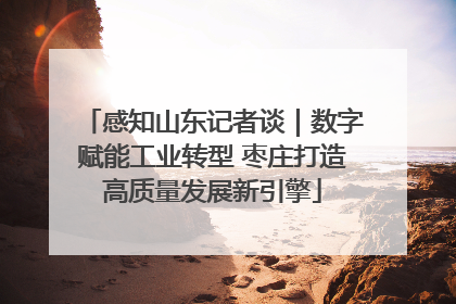 感知山东记者谈｜数字赋能工业转型 枣庄打造高质量发展新引擎