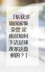 斩获多项国家级荣誉 定南是如何下活足球改革这盘棋的？