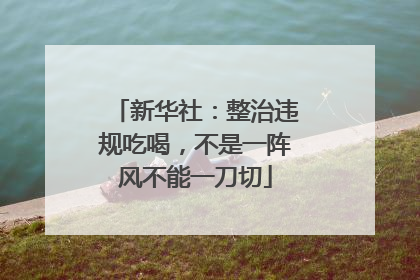 新华社：整治违规吃喝，不是一阵风不能一刀切