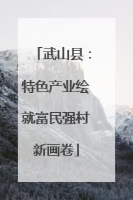 武山县：特色产业绘就富民强村新画卷
