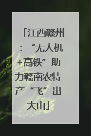 江西赣州：“无人机+高铁”助力赣南农特产“飞”出大山