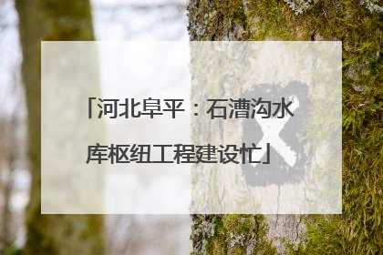 河北阜平：石漕沟水库枢纽工程建设忙