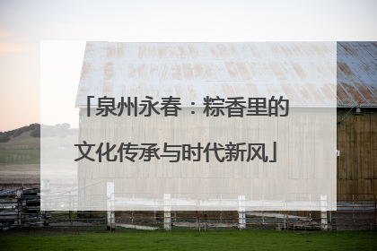 泉州永春：粽香里的文化传承与时代新风